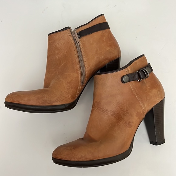 V-Italia Sonia 1113 Light Brown Leather Ankle Boots. Women’s Size 8. - Picture 2 of 14